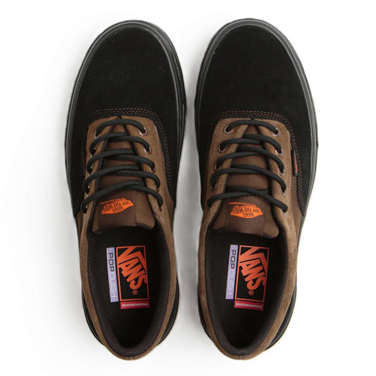 Vans Skate Era Wafflecup Skate Shoes Black Brown