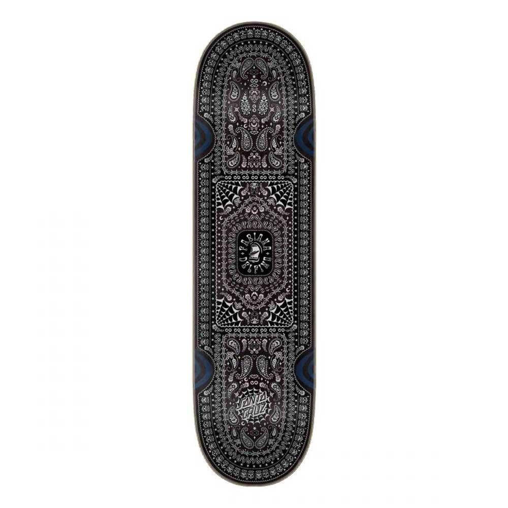Santa Cruz Skateboard Deck Delfino Bandana Black 8.25"