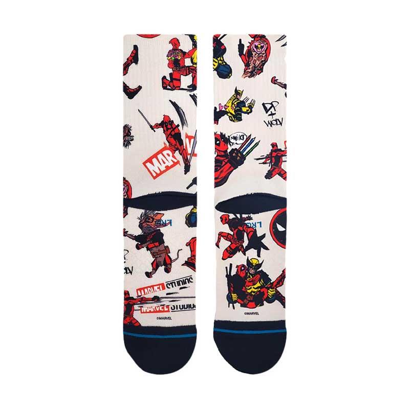 Stance Socks Deadpool Wolverine Crew Canvas Large