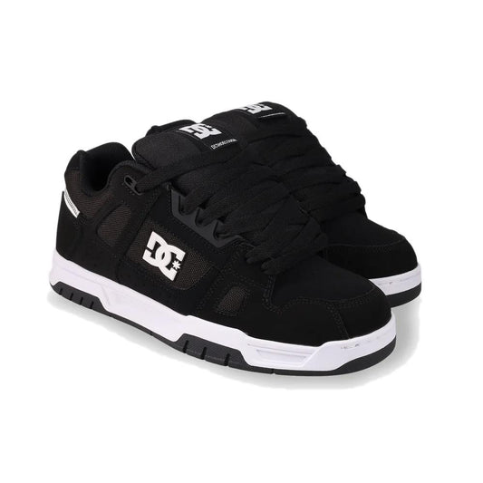 DC Shoe Co Stag Skate Shoes Black Black White