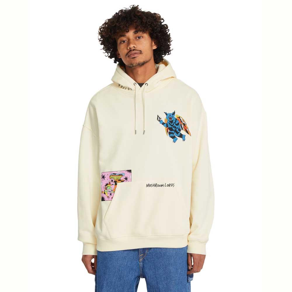 Volcom FA Bob Mollema 2 Pullover Hooded Sweatshirt Light Beige
