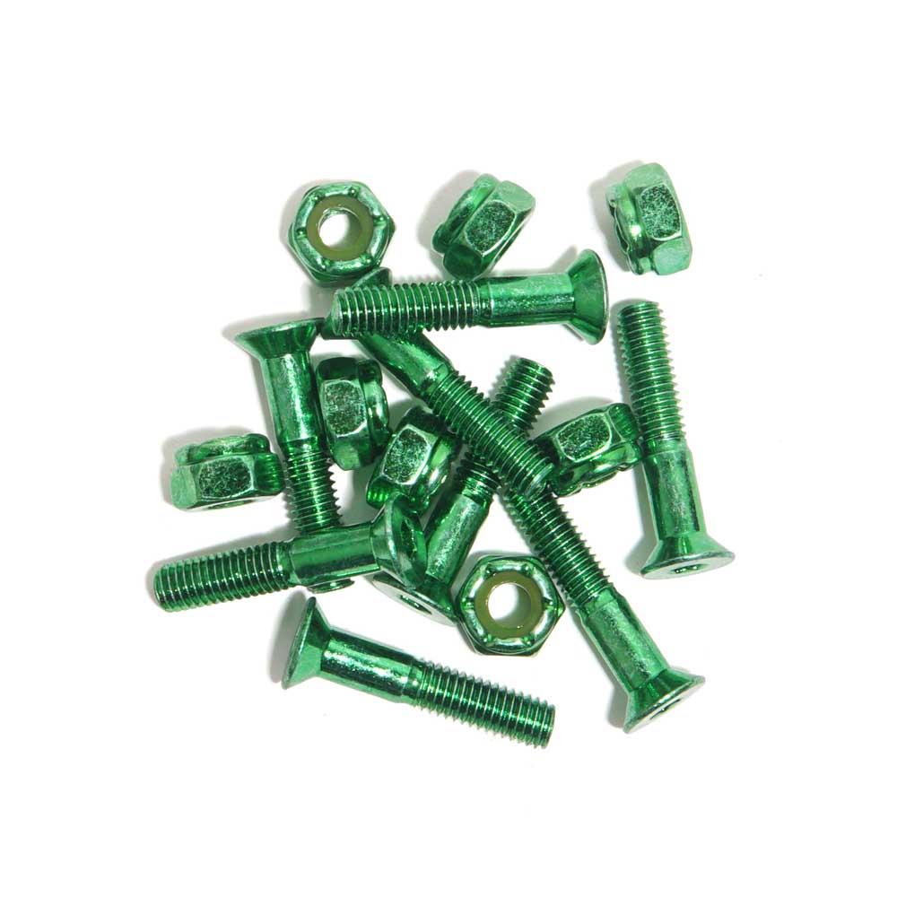 G-Tool 8 Pack of 1" Allen Skateboard Bolts Green