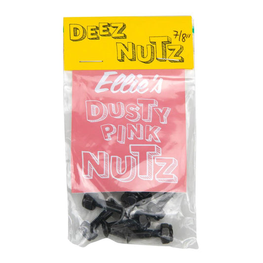 Deez Nuts Ellies Dusty Pink Nuts Skateboard Bolts 7/8" Allen Key Black x 7 Pink x 1