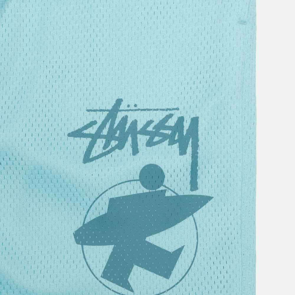 Stussy Surfman Mesh Shorts Aqua