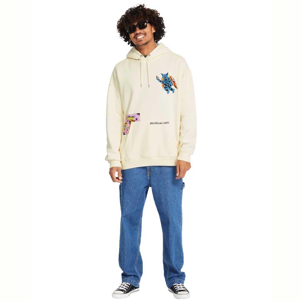 Volcom FA Bob Mollema 2 Pullover Hooded Sweatshirt Light Beige