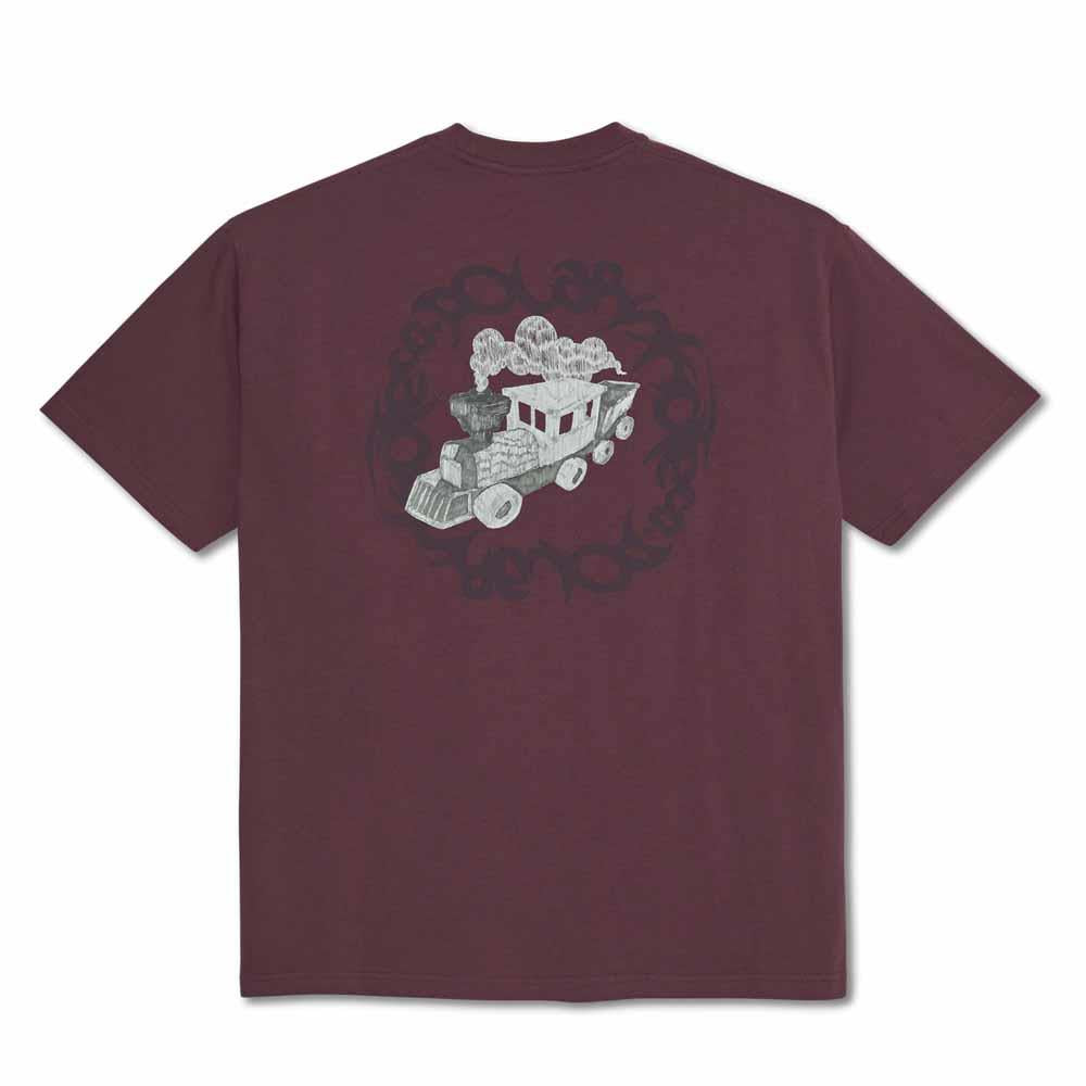 Polar Skateboards Hijack T-Shirt Plum