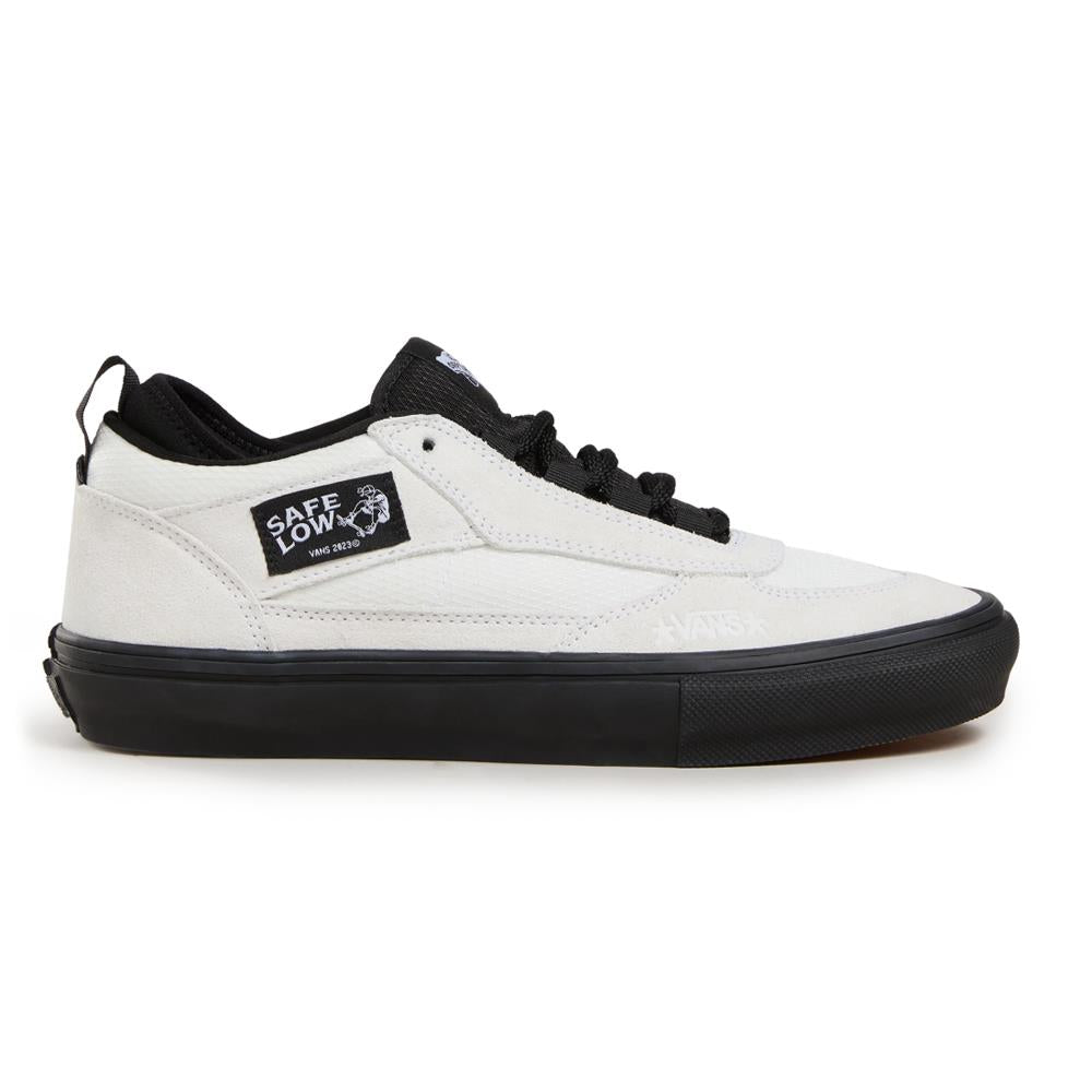 Vans Skate Safe Low Atiba Bone White Black Skate Shoes