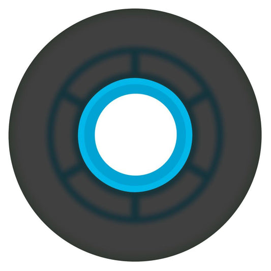 Ricta Skateboard Wheels Clouds Transparent Soft 78a Black/Blue 57mm