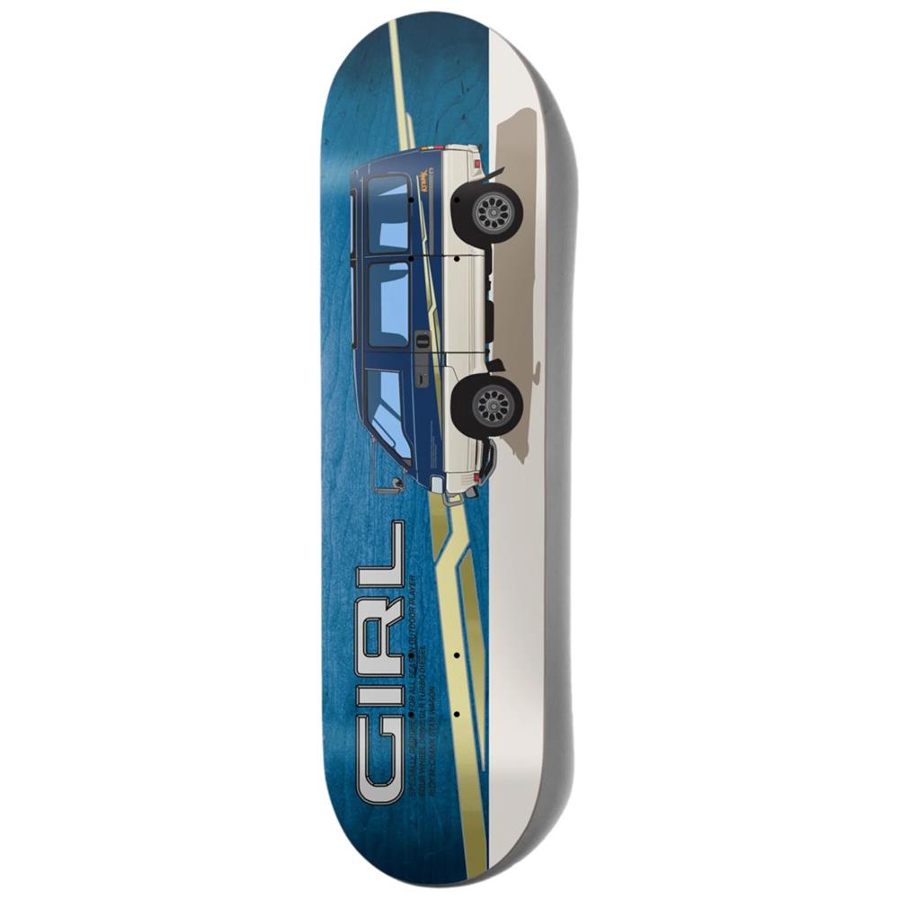 Girl Skateboards Outdoor Player One-Off McCrank Skateboard Deck Blue 8.25"