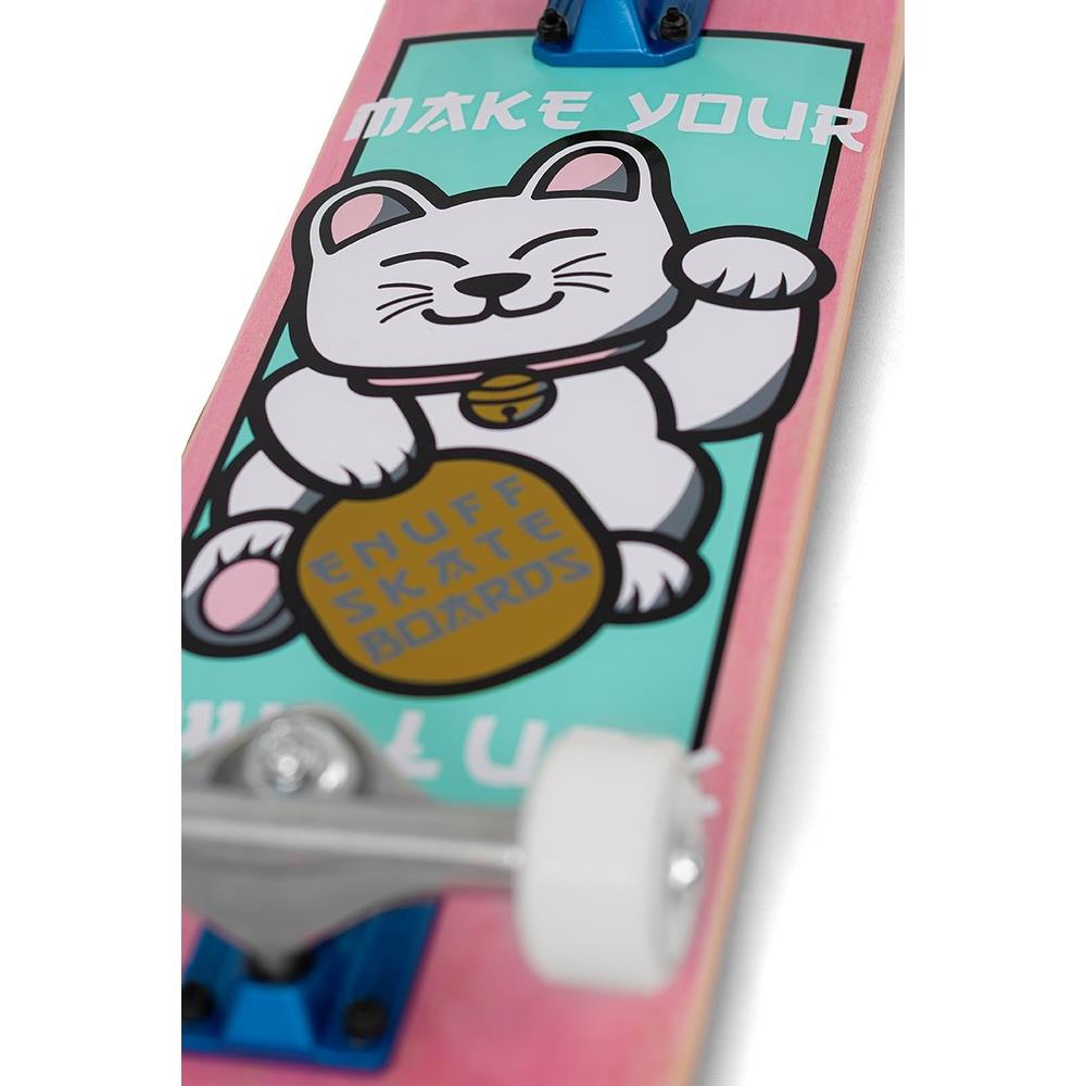 Enuff Lucky Cat Complete Skateboard 92A Medium Wheels Mini Pink 7.25"