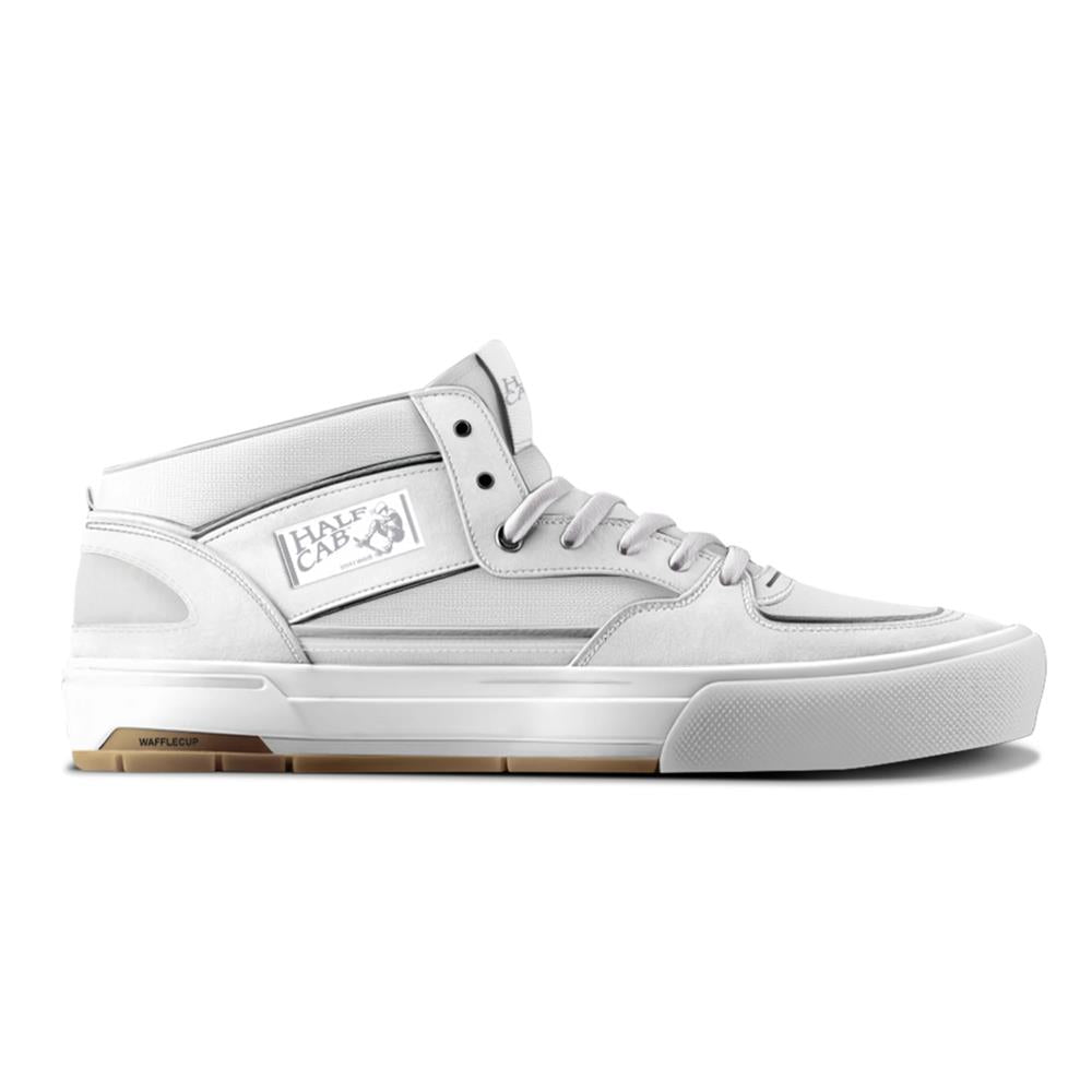 Vans Skate Half Cab Skate Shoes Wafflecup Reflective White Light Grey