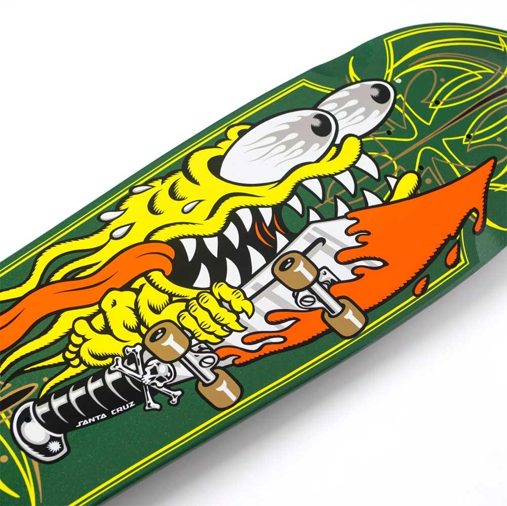 Santa Cruz Skateboard Deck Meek Pinstripe Slasher Green 9.23"
