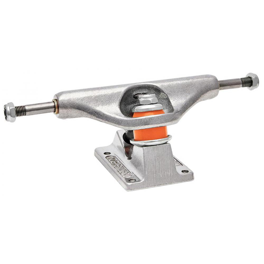 Pair of Indy Independent Stage 11 Skateboard Trucks Raw Silver 144mm