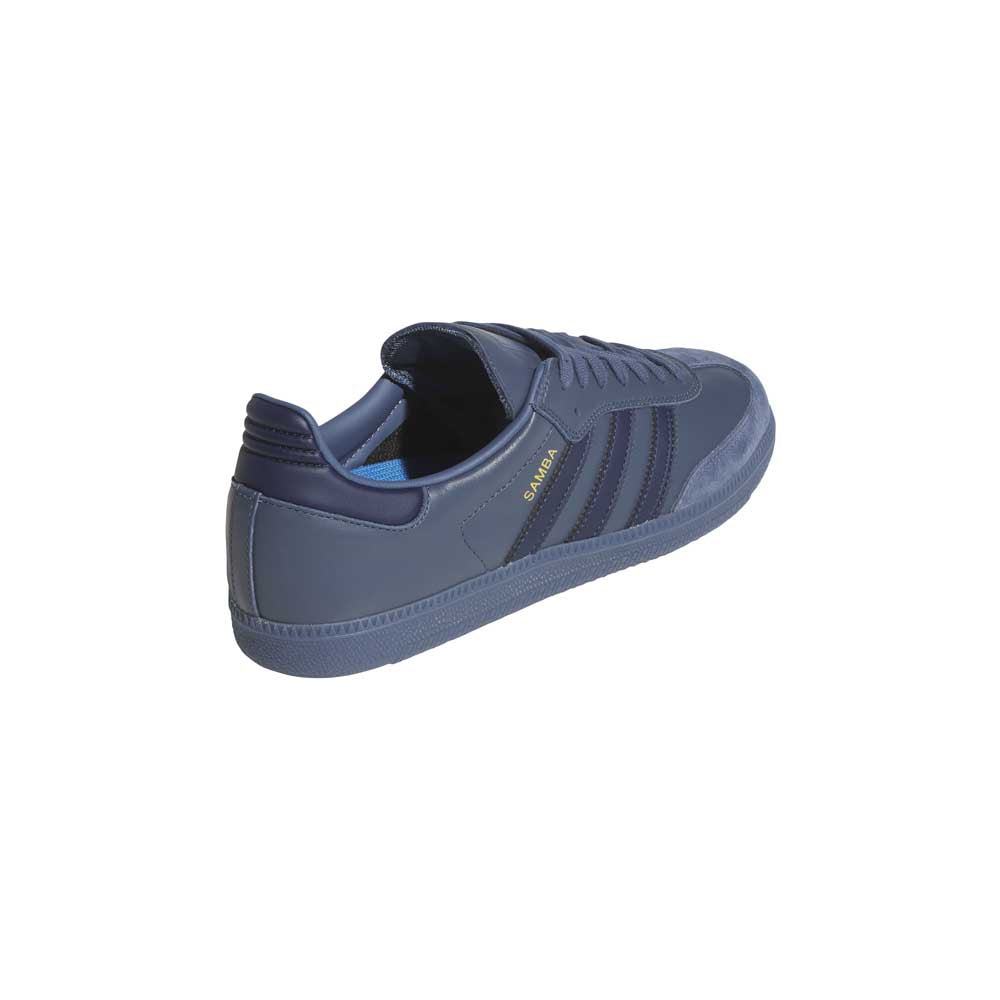 Adidas Skateboarding Samba ADV PreLoved Ink Gold Metallic Skate Shoes