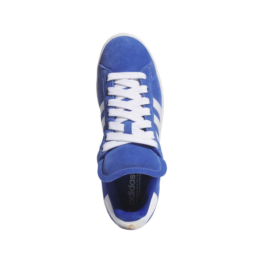 Adidas Skateboarding Campus ADV Royal Blue Feather White Gold Metallic Skate Shoes