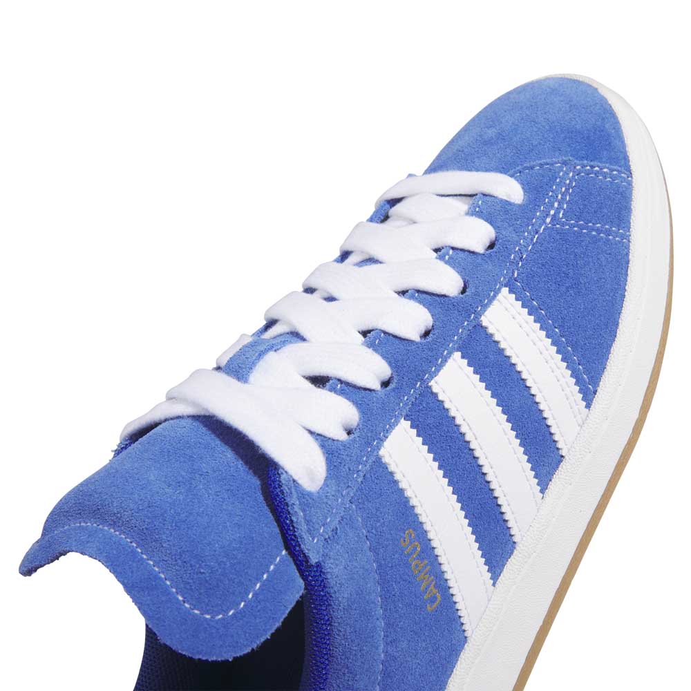 Adidas Skateboarding Campus ADV Royal Blue Feather White Gold Metallic Skate Shoes