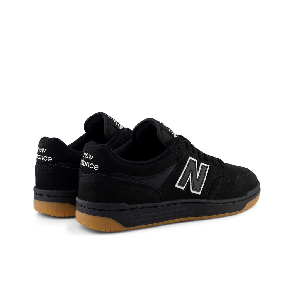 New Balance Numeric 480 Skate Shoes Black White Leather Gum