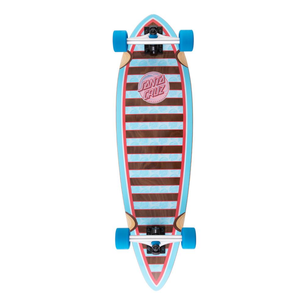 Santa Cruzer Factory Complete Cruiser Skateboard Decoder Wave Pintail Multi 33"