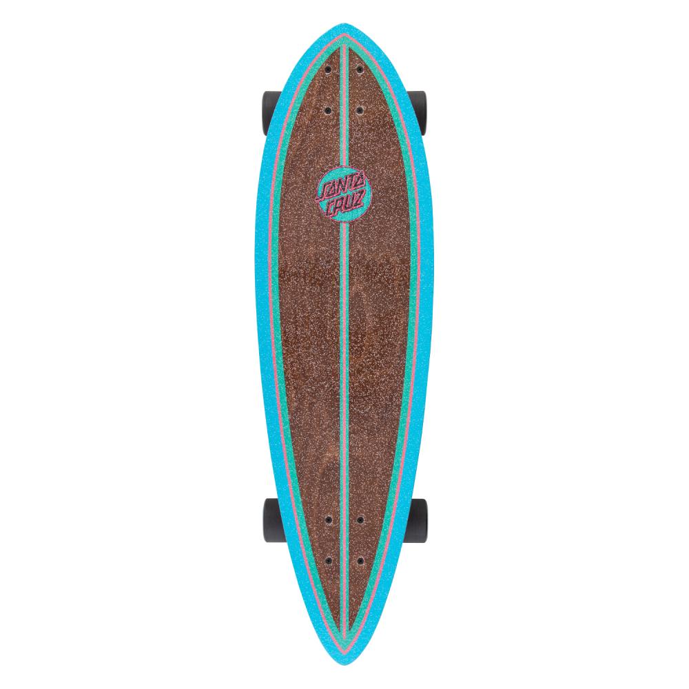 Santa Cruzer Factory Complete Skateboard Cabana Dot Pintail Multi 9.2" x 33"