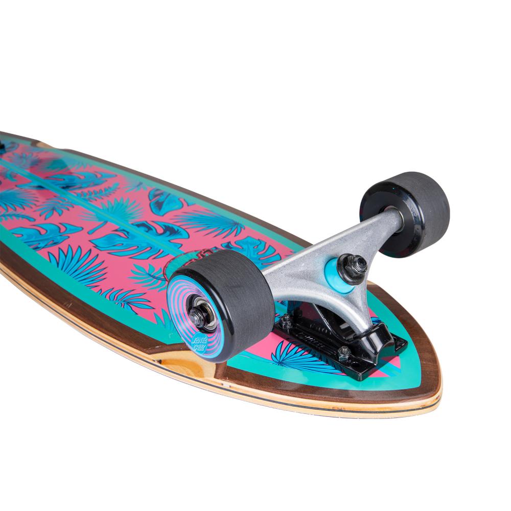 Santa Cruzer Factory Complete Skateboard Cabana Dot Pintail Multi 9.2" x 33"