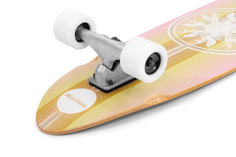 Mindless Wake Surf Skate Complete Skateboard Pink 35 x 10''