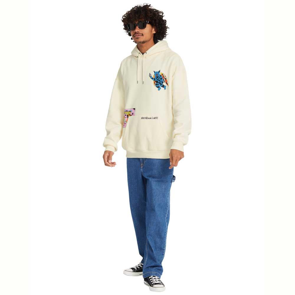 Volcom FA Bob Mollema 2 Pullover Hooded Sweatshirt Light Beige
