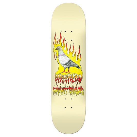 Anti Hero Pro Skateboard Deck Grant Pigeon Vision Cream 8.5"