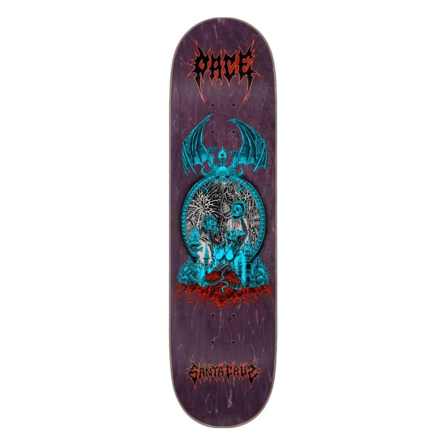 Santa Cruz Pace Mirror Pro Purple Blue Skateboard Deck 8.25"