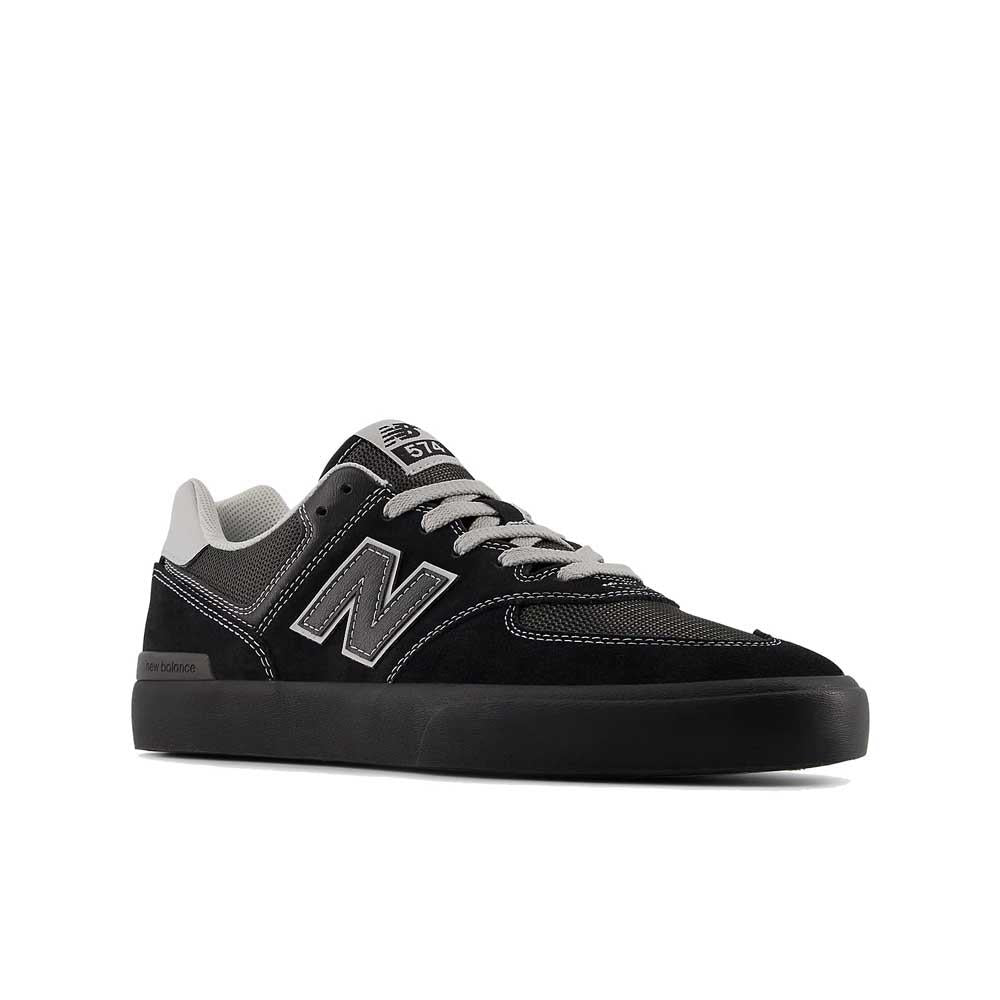 New Balance Numeric 574 Vulc Black Grey Skate Shoes