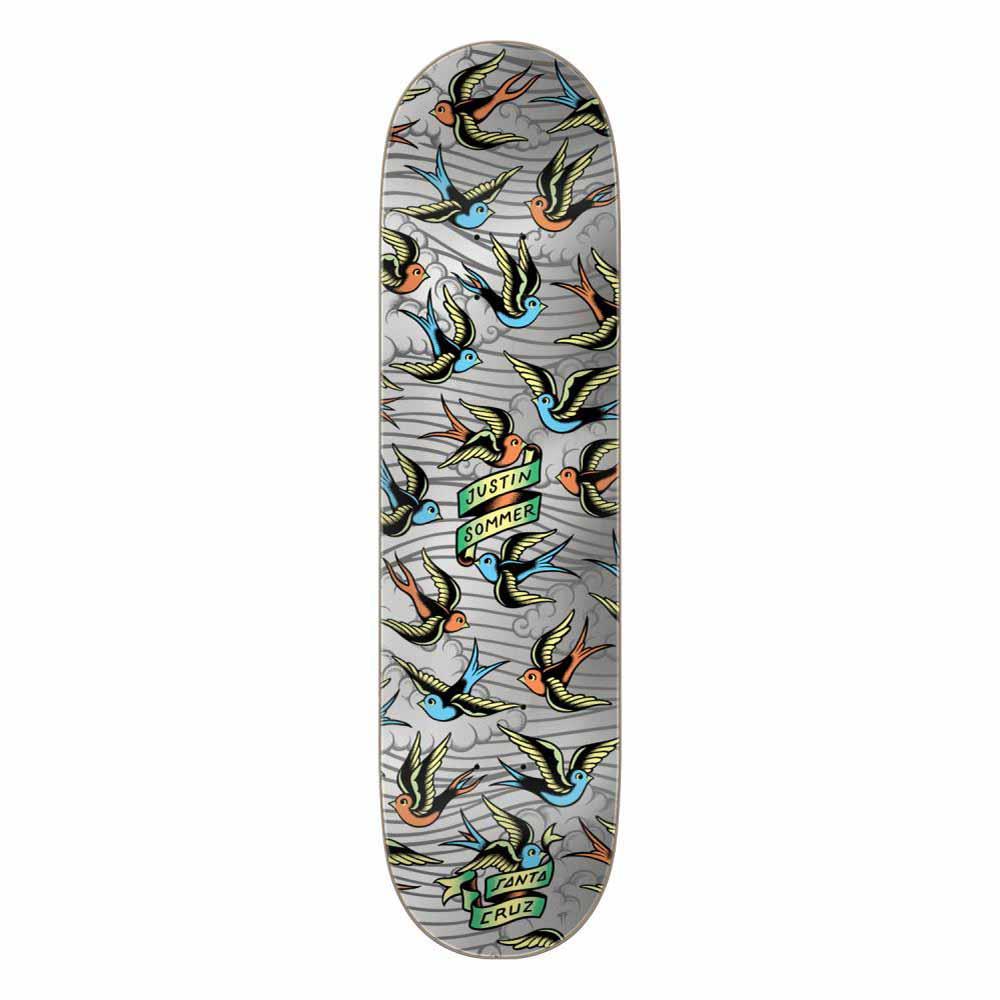 Santa Cruz Skateboard Skateboard Deck Sommer Sparrows Pro Silver 8.25"
