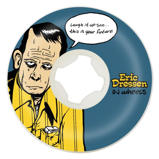 OJ Skateboard wheels Eric Dressen Laugh It Up 99a Blue/Yellow 58mm