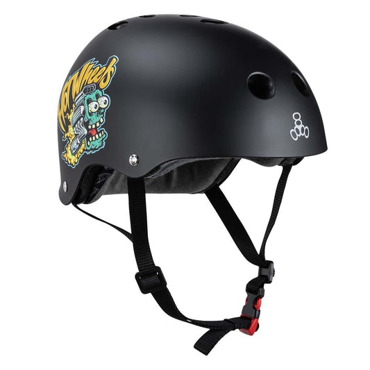 Triple 8 Skateboard Helmet Sweatsaver Certified - Hot Wheels