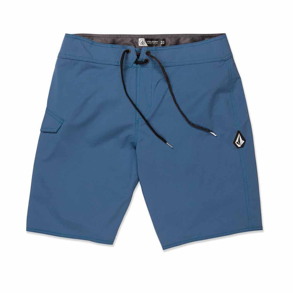 Volcom Lido Solid Modern Shorts Trunks Aged Indigo Blue