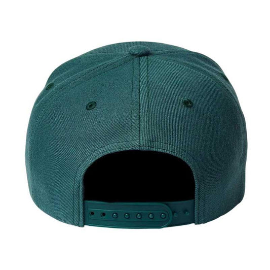Brixton Crest X Medium Profile Snapback Cap Spruce Green One Size