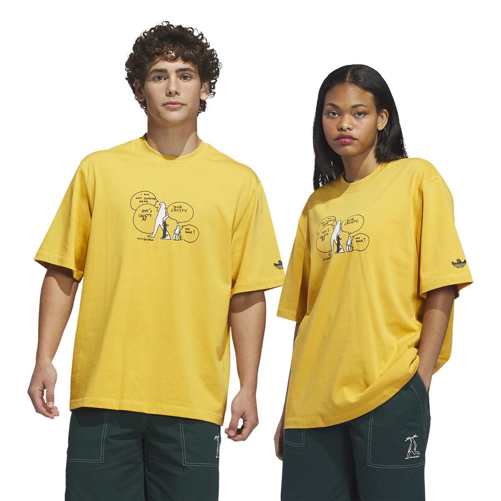 Adidas Skateboarding Gonz Crusty T-Shirt Pre Yellow Black