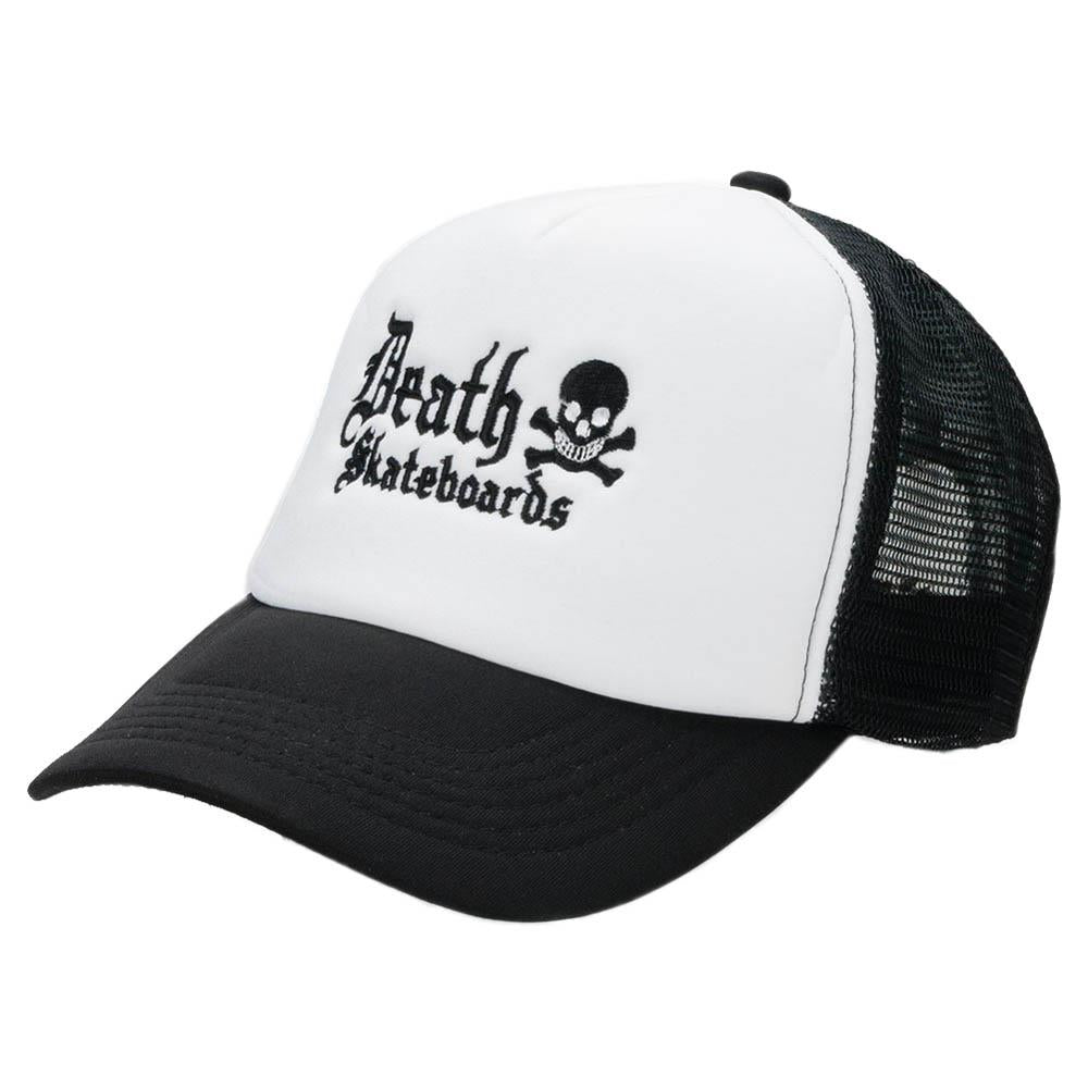 Death Skateboards Old English Trucker Hat Black