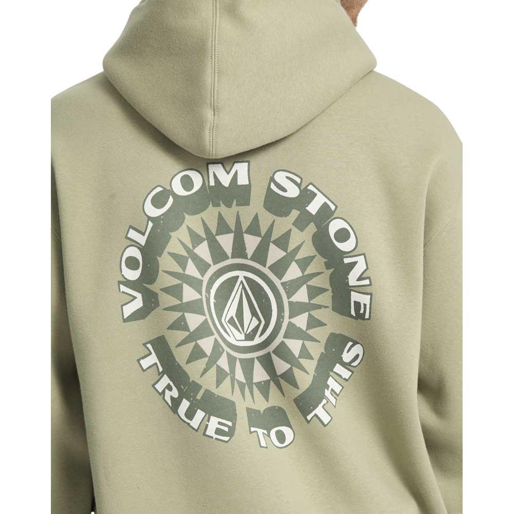 Volcom Watanite Pullover Hooded Sweatshirt Green Tea
