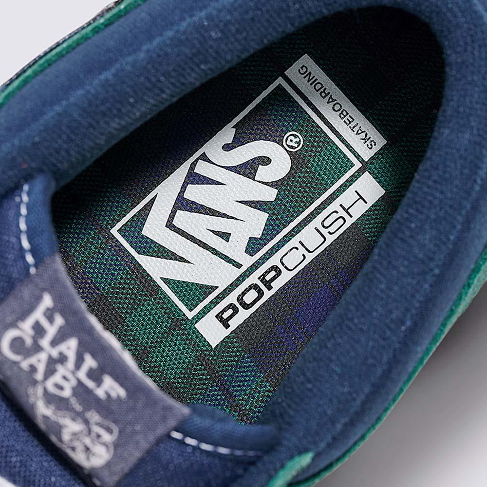 Vans Skate Half Cab Tartan Blue Green Skate Shoes
