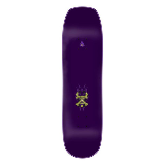 Creature Chop Shop Flame Purple Green Skateboard Deck 8.5"