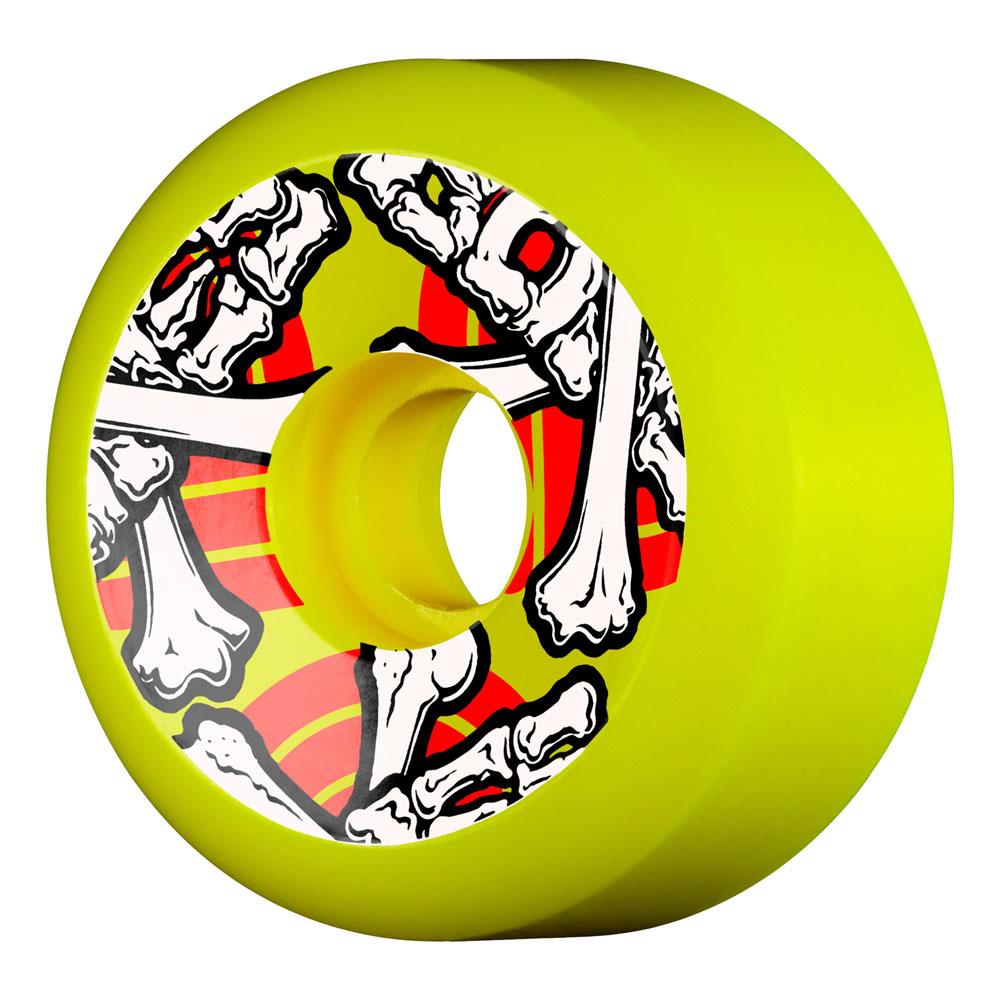 Powell-Peralta Cross Bones Yellow Skateboard Wheels 64mm 97A
