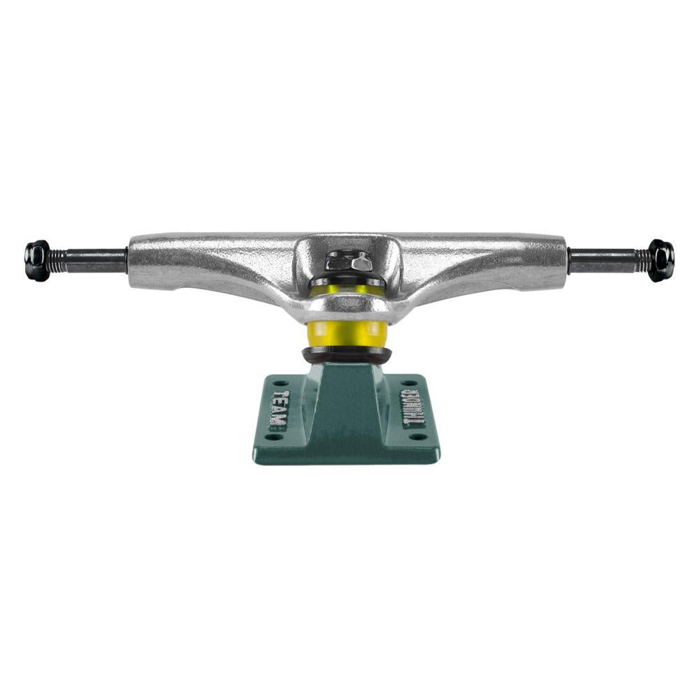 Thunder team Skateboard Trucks Medieval Script Polished Teal 149mm