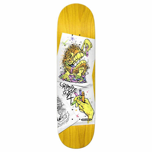 Antihero Pro Skateboard Deck Hewitt Grimplestix Colouring Assorted 8.4"