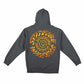 Spitfire Hooded Sweatshirt Torched Script Charcoal/Yellow/Orange