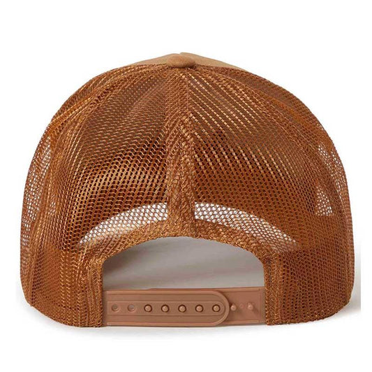 Brixton Stride Cap Trucker Hat Washed Copper Brown One Size