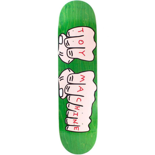 Toy Machine Skateboards Fist Large Skateboard Deck Multi Stains 8.25""