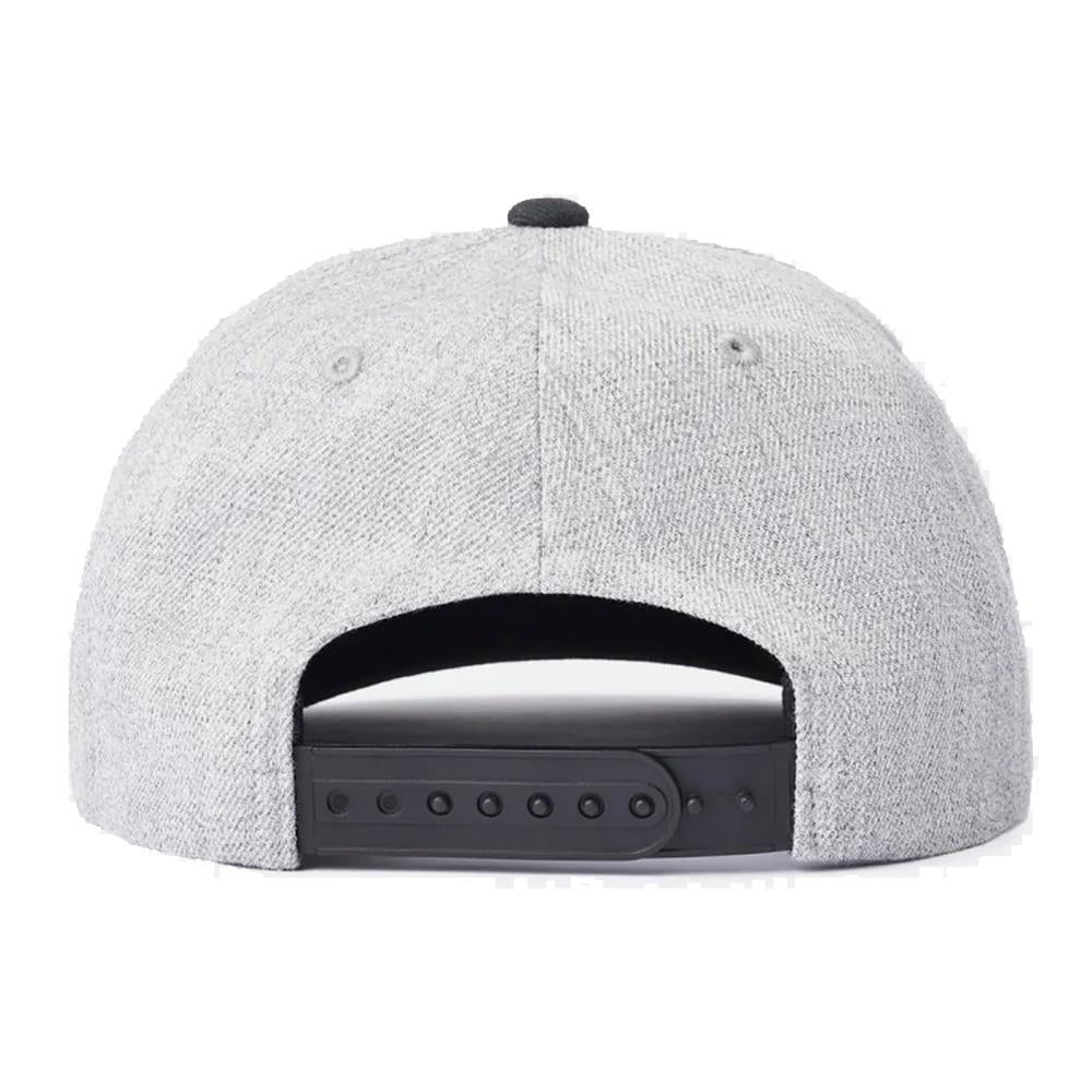 Brixton Linwood Netplus Snapback Cap One Size Heather Grey Black