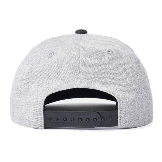 Brixton Linwood Netplus Snapback Cap One Size Heather Grey Black
