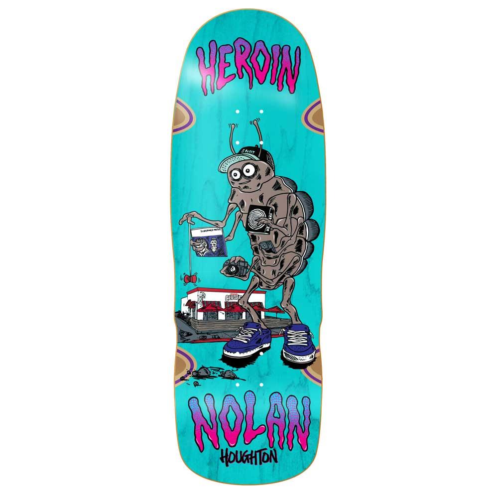 Heroin Skateboards Nolan Bug Mutant Eyeballer Shape Skateboard Deck 10.4"