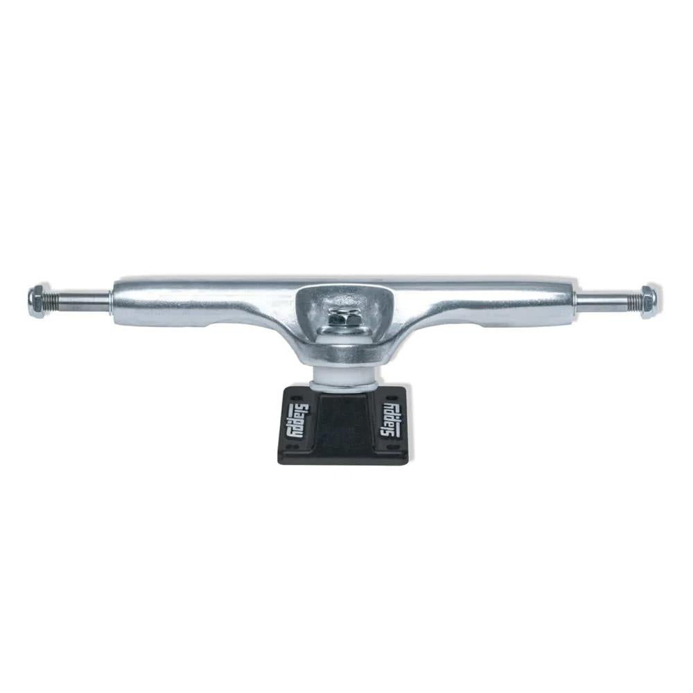 Slappy Skateboard Trucks ST1 Hollow Wide Boy Polished Black 11" Pair