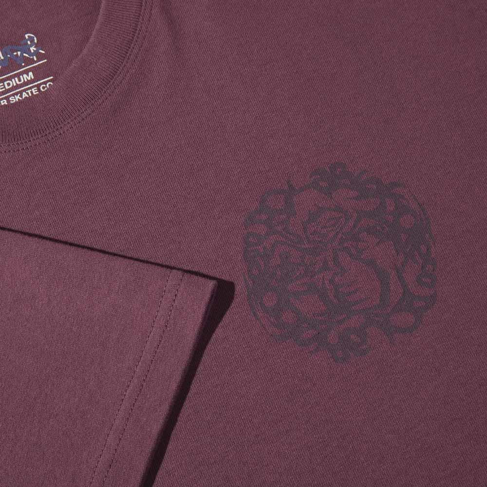 Polar Skateboards Hijack T-Shirt Plum